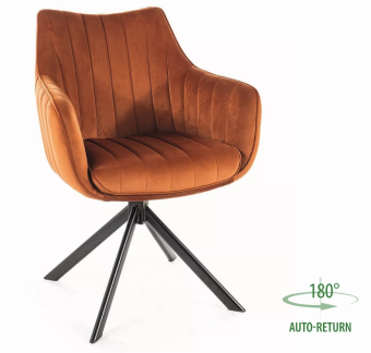 Стул Signal AZALIA Velvet Bluvel 4215 корица/черный