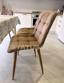 Стул Signal CHIC D Velvet Bluvel 28 бежевый/металл дуб