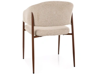 Мягкий стул Signal AKITA D светлый беж/орех TAP. 255