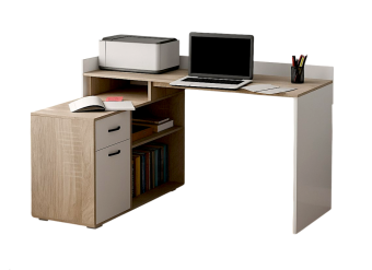 Письменный стол Мебель-класс ИМИДЖ - 2 Белый - Дуб сонома правый/левый