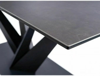 Стол Signal SORENTO CERAMIC Corso Grey серый/черный матовый 90х160-220
