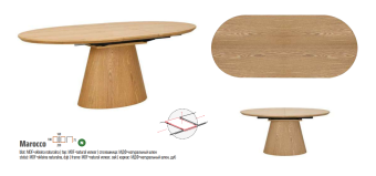 Стол раздвижной Signal MAROCCO дуб 90х160/200 