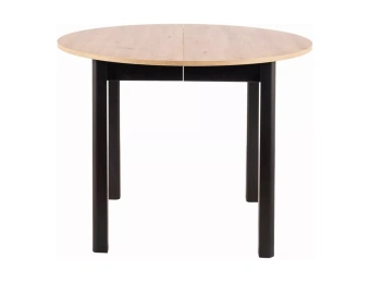 Стол обеденный Signal DANTE дуб артизан/черный 102х102/142