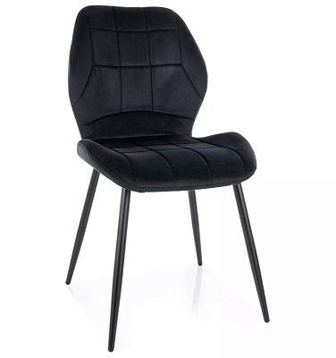 Стул Signal  JAKE Velvet Bluvel 19 черный/черный