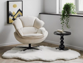 Стол журнальный Signal RIMA черный 50х50хh56