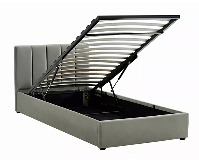 Кровать Signal MONTREAL Velvet 90x200 серый ТАР.192