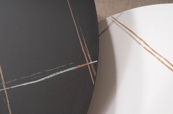 Керамический стол обеденный Signal ESPERO 80x80 черный матовый