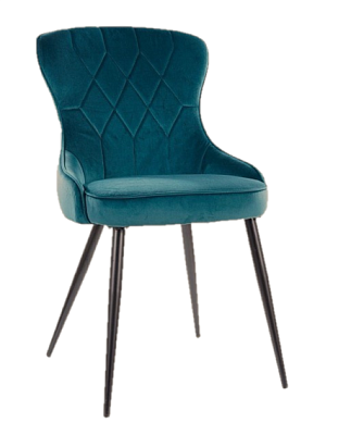 Стул Signal LOTUS Velvet Bluvel 85 бирюзовый/черный