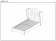 Кровать Signal ASPEN VELVET 90x200 серый/дуб, Bluvel 14