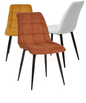 Стул Signal CHIC SZTRUKS Fjord 15 серый/черный  