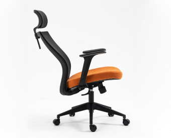 Кресло офисное Signal Q-328H черный/оранжевый