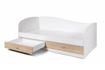Кровать Мебель-класс ЛАГУНА-2 90х200 белый/дуб сонома