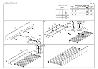 Кровать Signal ALFIE Velvet Bluvel 40 темно-бежевый 120х200
