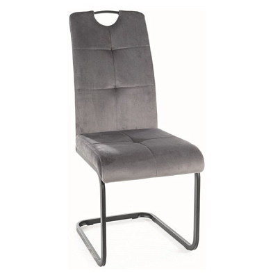 Стул Signal AXO Velvet серый/черный, Bluvel 14