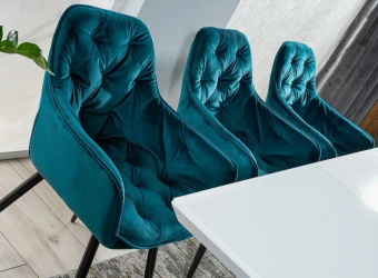 Стул Signal CHERRY Velvet Bluvel 85 бирюзовый/черный