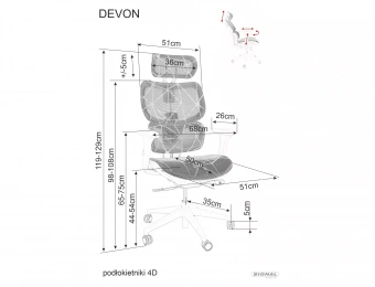 Кресло офисное Signal DEVON черный