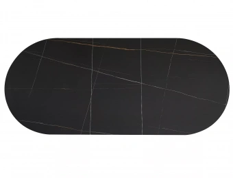 Стол обеденный Signal GASTON Ceramic черный мраморный/черный 100х140-180