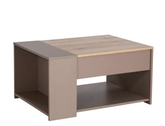 Стол журнальный Signal DROP дуб альпийский/беж 80х60х42 