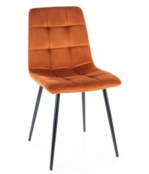 Стул Signal MILA Velvet корица/черный матовый,  Bluvel 4215