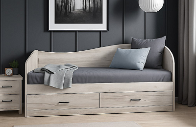 Кровать Мебель-класс ЛАГУНА-2 90х200 Дуб Монте-Карло