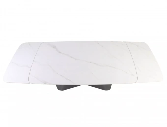 Стол обеденный Signal ARMANDO Ceramic 90х160/240 белый/черный