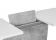 Стол обеденный Signal CALIPSO 68х110/145 белый матовый/бетон эффект