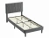 Кровать Signal SAVANA 90x200 Velvet 192 серый