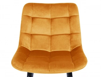 Стул полубарный Signal CHIC H-2 Velvet Bluvel 68 карри/черный матовый