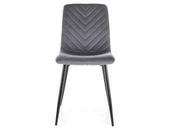 Стул Signal DAREN Velvet Bluvel 14 серый/черный