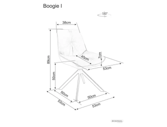 Стул Signal BOOGIE I Velvet Bluvel 28 бежевый/черный