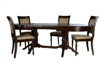 Обеденный стол Мебель-класс ЗЕВС венге 95х160-220 
