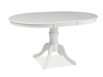 Стол обеденный Signal OLIVIA  106x106/141 белый
