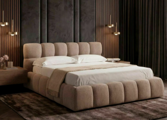 Кровать с подъемным механизмом Signal PARMA Raven 30 темный беж 160х200