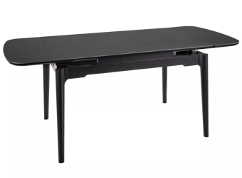 Стол обеденный Signal SENTO Ceramic черный мраморный/черный 80х120/180