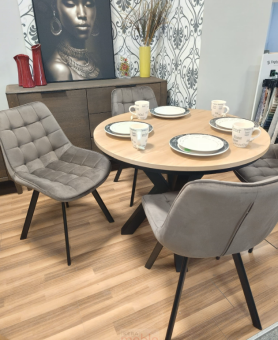 Стул поворотный Signal MONTI Velvet Bluvel 38 капучино/черный