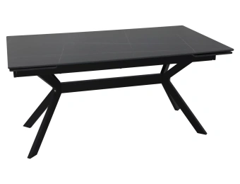 Керамический стол Signal IMPERIA черный мраморный/черный 90х180/240