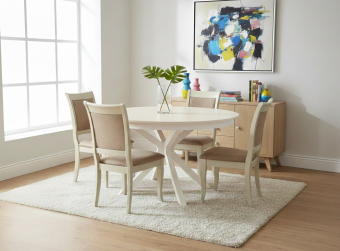 Стол обеденный Мебель-класс ГЕРМЕС 100х100/130 крем