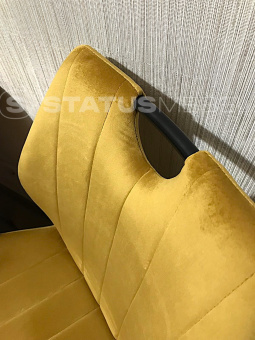 Стул Signal ARCO Velvet карри/черный матовый, Bluvel 68