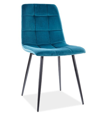 Стул Signal MILA Velvet бирюзовый/черный, Bluvel 85