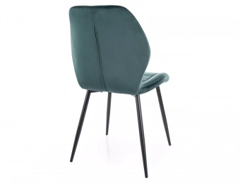 Стул Signal JAKE Velvet Bluvel 78 зеленый/черный