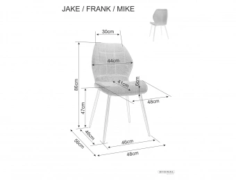 Стул Signal JAKE Velvet Bluvel 78 зеленый/черный