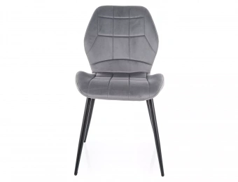 Стул Signal  JAKE Velvet Bluvel 14 серый/черный