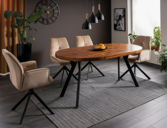 Стул Signal BOOGIE II Velvet Bluvel 28 бежевый/черный