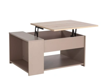 Стол журнальный Signal DROP дуб альпийский/беж 80х60х42 