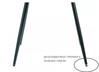 Стул кухонный Signal RICK Velvet Bluvel 38 капучино/черный
