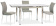 Стол обеденный Signal GD018 раскладной 74х110/170 серый/хром
