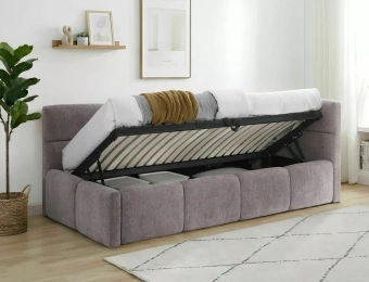 Кровать с подъемником Signal EMMA Raven 91 пудровый 90х200