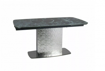 Стол Signal MONCLER Ceramic Verde Alpi 90x160-240 морской/серебряный