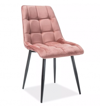 Стул кухонный Signal CHIC Velvet Bluvel 52 античный розовый