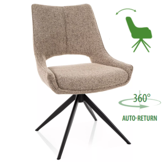 Поворотный стул Signal  FINO I Noelle 33 темный беж/черный